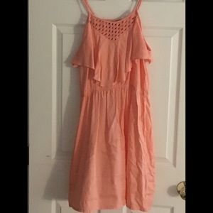 Angie Peach Summer Dress 🌞